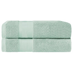 Premium Cotton 800 GSM Heavyweight Plush Luxury 4 Piece Bathroom Towel Set,  Coral - Blue Nile Mills