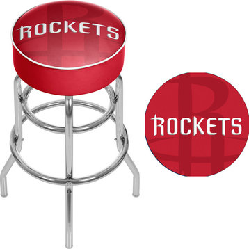 NBA Padded Swivel Bar Stool, Fade, Houston Rockets