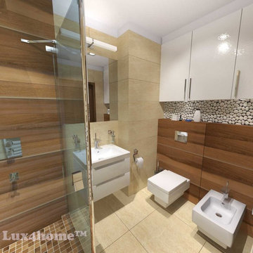 White Pebble Tiles mosaic—White pebble stone producer