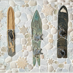 Vintage Boards - Snowy | Snow Dog Collection - Mosaic Tile