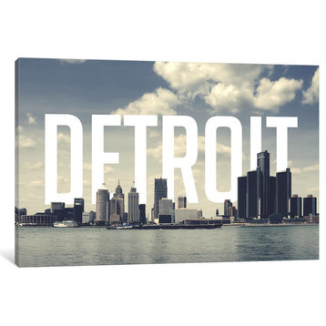 "Detroit" Print by 5by5collective, 40"x26"x1.5"