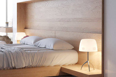 Example of a bedroom design in San Diego