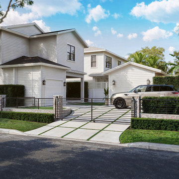 Backyard and garage renovation. St. Petersburg, FL Residence