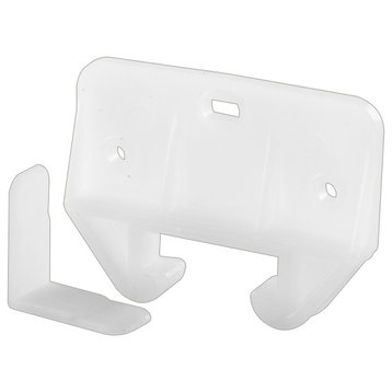 Drawer Track Guide and Glides, White Polyethylene