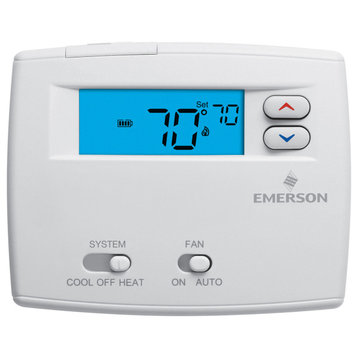 White-Rodgers 1F86-0244 Non Programmable Digital Thermostat - Classic White