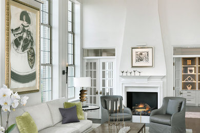 Inspiration for a living room remodel in St Louis