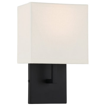 George Kovacs P470-66A 1 Light Wall Sconce in Coal
