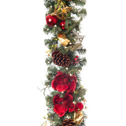 Contemporary Wreaths And Garlands by TreeKeeper, Santa's Bags, Village Lighting Co.