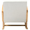 Living Room Upholstery Rocking Chair, Linen