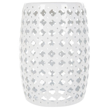 Safavieh Lacey Garden Stool, White