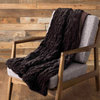 Faux Fur Throw Chocolate By Laurel and Mayfair