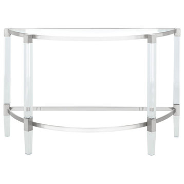 Safavieh Couture Anabelle Acrylic Console Table, Silver