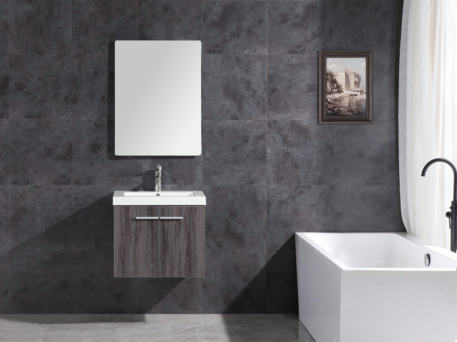 24" Bathroom Vanity Without Mirror- Pvc - Modern - Bathroom Vanities ...