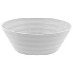 10 Strawberry Street - Swing White Cereal Bowls, Set of 6 - Swing White : This handsome collection cradles your food with an Oversized ringed rim, conveying a light-hearted mood for a talented chef.