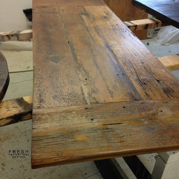 Rustic Farmhouse Reclaimed wood table top