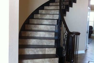 Inspiration for a timeless staircase remodel in Houston