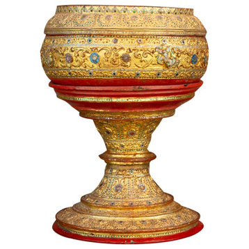 Antique Mandalay Style Offering Vessel