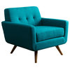 Bradley Fabric Armchair, Blue