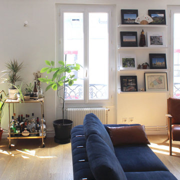 Épinettes, aménagement et décoration d'un duplex, Paris XVIIe
