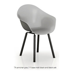 TA Armchair with YI Base by TOOU DESIGN - Armchairs And Accent Chairs