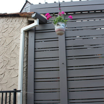 1920s Home in San Marino California, Angle Faced Gutter with Smooth Downspouts
