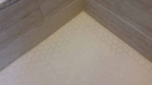 Shower Floor Grout Remains Wet Looking