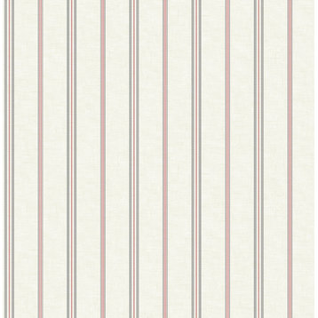 French Stripe Wallpaper in Classic Red FL92208 from Wallquest