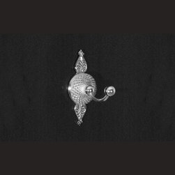 Cristal et Bronze 5402 Palmette Wall Mounted Cristal Robe Hook - Robe & Towel Hooks