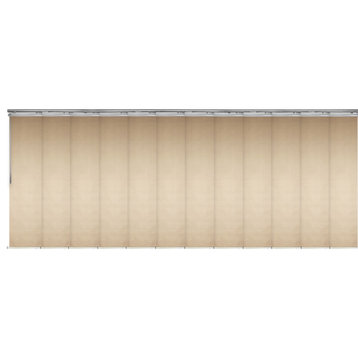 Osweald 12-Panel Track Extendable Vertical Blinds 140-260"W