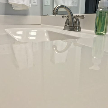 Milan, IL New Construction MSI Quartz Koch Express Cabinets White and Java