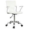 Studio Faux Leather Office Chair, White