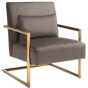 Konomi Arm Chair, Dark Taupe