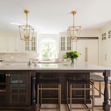 Light and Dark Kitchen Cabinets Cheshire, CT