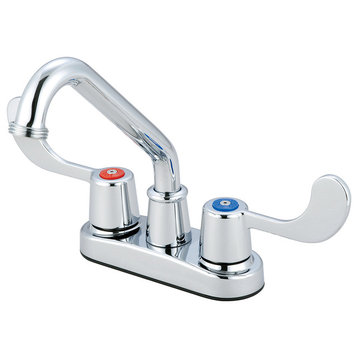 Two Handle Bar Laundry Faucet, Polished Chrome