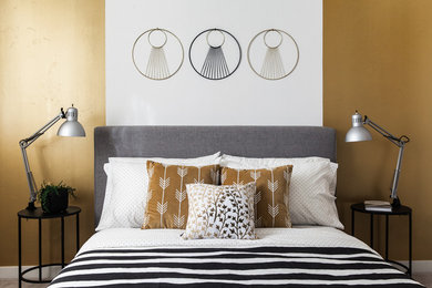 Inspiration for a contemporary bedroom in Sacramento.