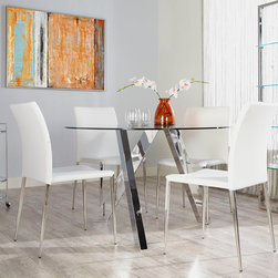 Euro Style Fridrika Dining Table in Modern Dining Room - Dining Tables