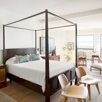 Light-filled Master Bedroom with large windows