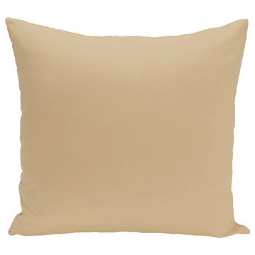 Solid Pillow, Khaki, 26"x26"