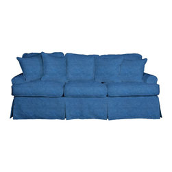 Sunset Trading Horizon Sofa - Slip Cover Set Only - Indigo Blue - Slipcovers And Chair Covers