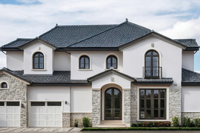 Inspiration for a french country exterior home remodel in Los Angeles