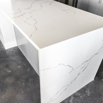 Concrete Finish Condo Kitchen