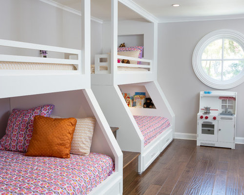 Twin Over Queen Bunk Bed Design Ideas & Remodel Pictures | Houzz - SaveEmail