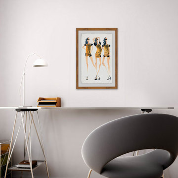 "Animal Prints" Framed Painting Print