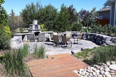 Photo of a transitional landscaping in Calgary.