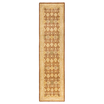 Shaikh One-of-a-Kind Hand-Knotted Runner Yellow, 2'6"x10'3"