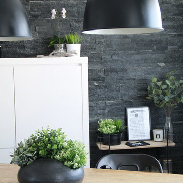 Appartement noir et blanc