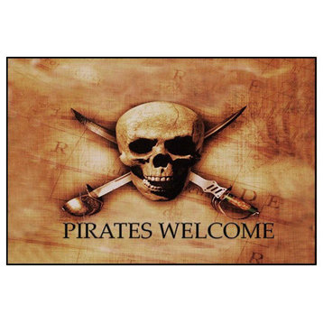 Pirates Welcome Rug, 18"x24"