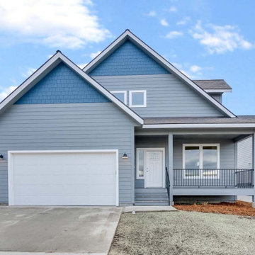 Siding Installation - James Hardie Lap Siding & Shingles in Boothbay Blue