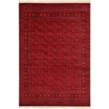 Traditional Ottoman 7'x10' Rectangle Scarlet Area Rug