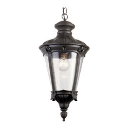 Trans Globe Lighting - Trans Globe Lighting 40164 BK Outdoor Pendant Villa - Outdoor Hanging Lights